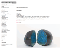 Tablet Screenshot of gowencontemporary.com